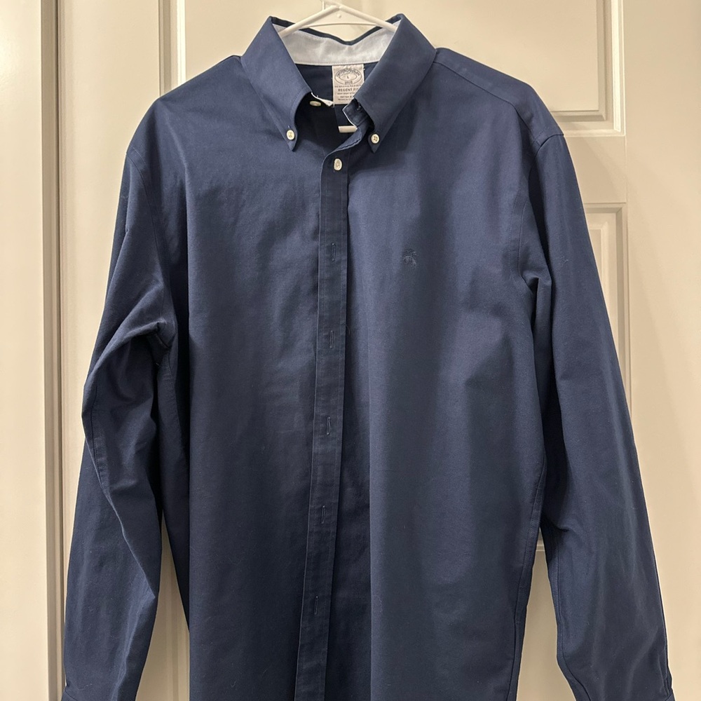 Brooks Brothers Blue Casual Button Down Shirt NWOT